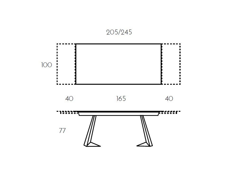 Mesa extensible Infinity porcelánico de Ramiro Tarazona - 5