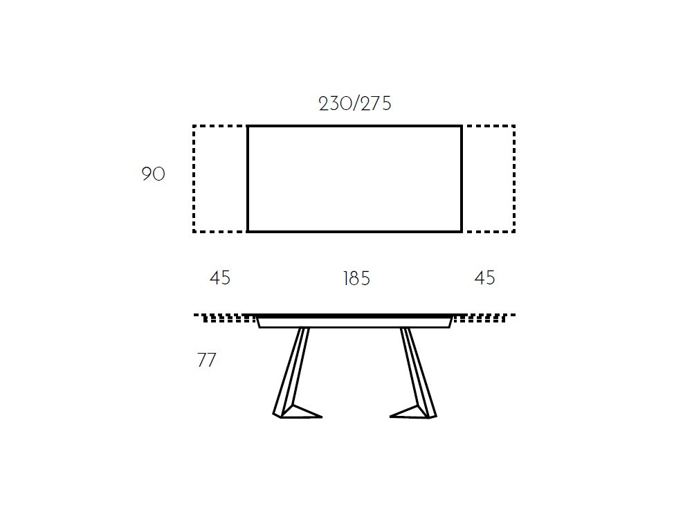 Mesa extensible Infinity porcelánico de Ramiro Tarazona - 6