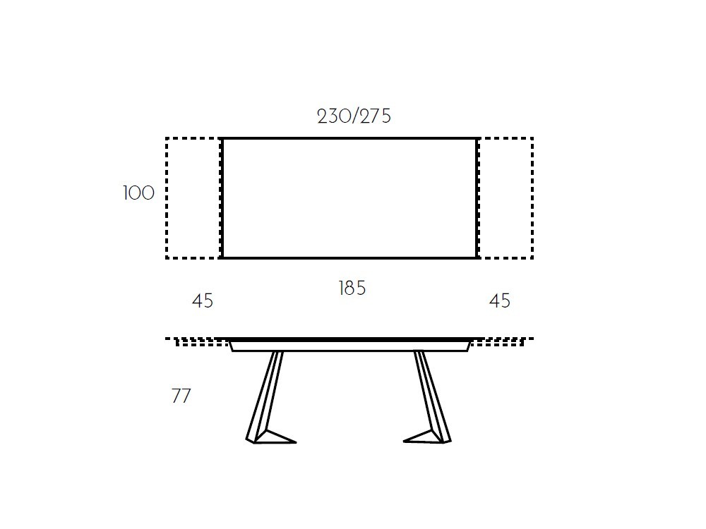 Mesa extensible Infinity porcelánico de Ramiro Tarazona - 7