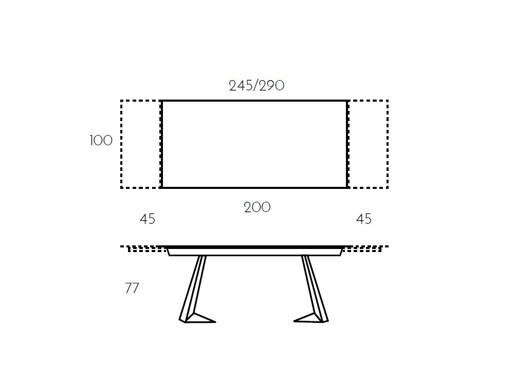 Mesa extensible Infinity porcelánico de Ramiro Tarazona - 8
