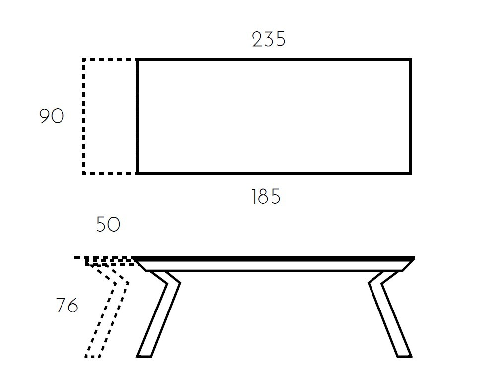 Mesa extensible velvet porcelánico de Ramiro Tarazona - 10