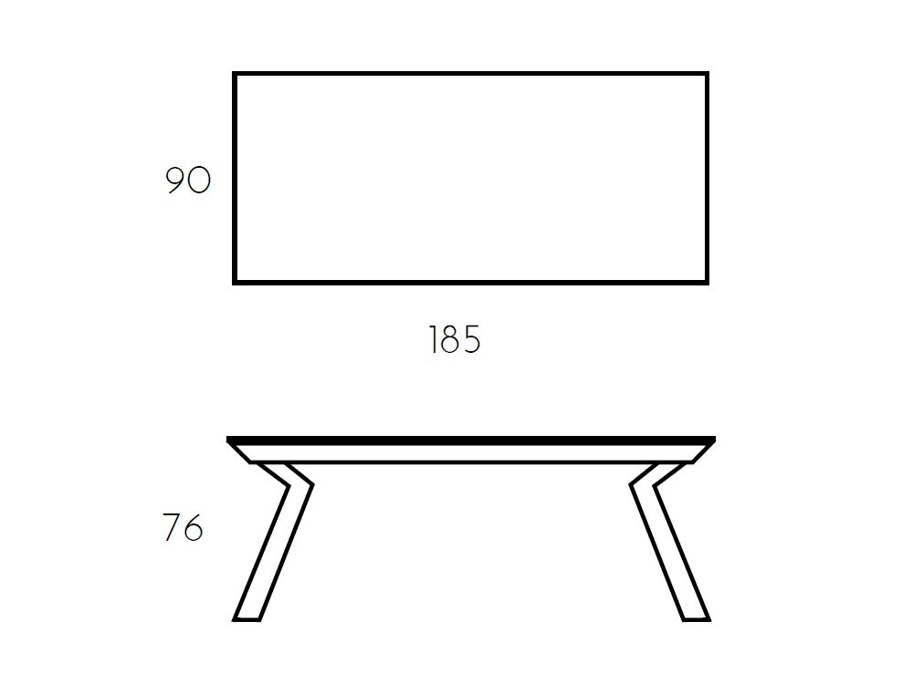 Mesa fija Velvet Porcelánico de Ramiro Tarazona - 10