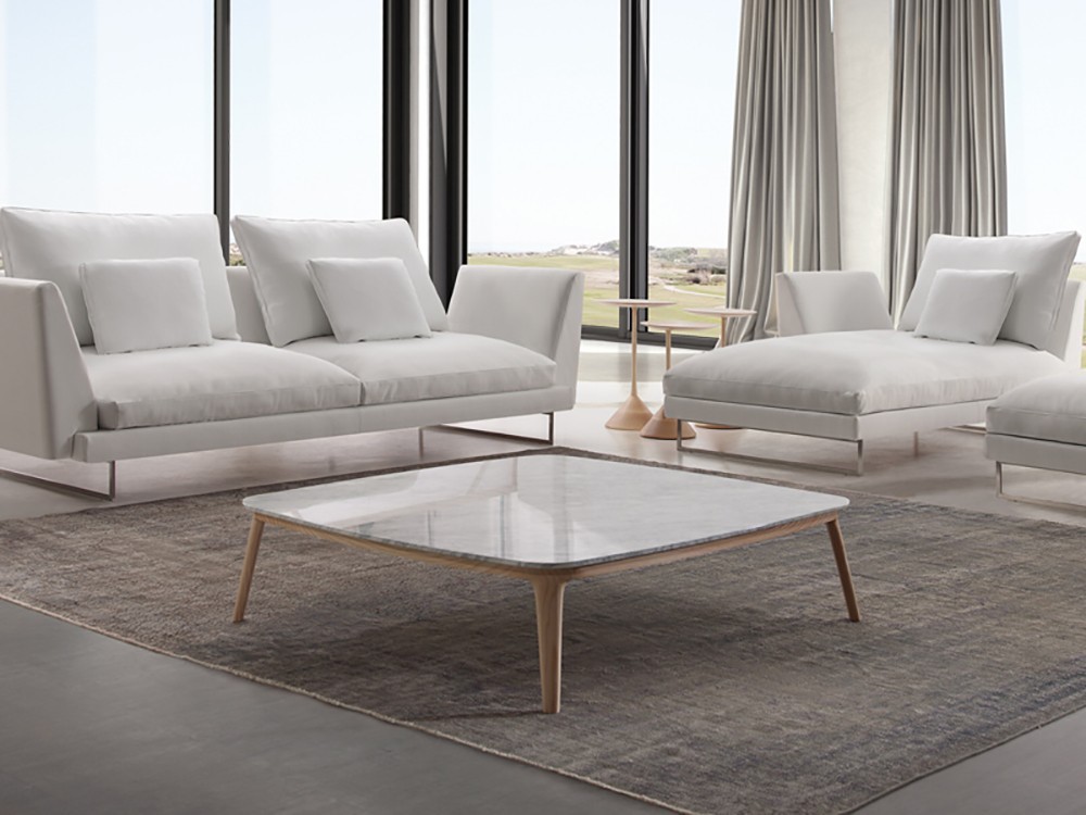 El mármol como protagonista. La mesa Even destaca por su elegancia y acabado artesanal.