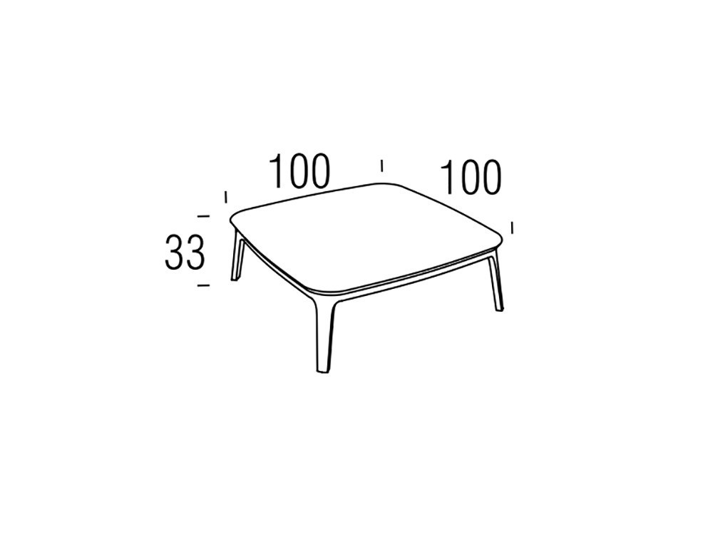 Even mesa de centro de mármol medidas 100x100cm