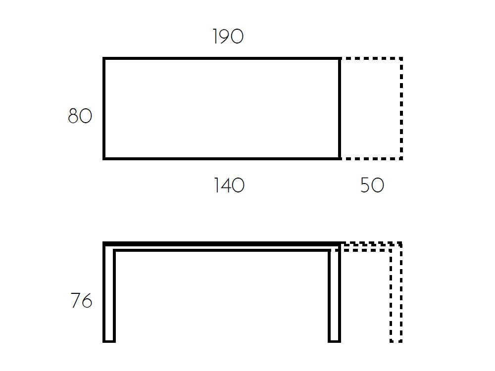 Mesa de comedor extensible Urban cristal de Ramiro Tarazona - 7 Mesa de comedor extensible Urban cristal de Ramiro Tarazona - 7