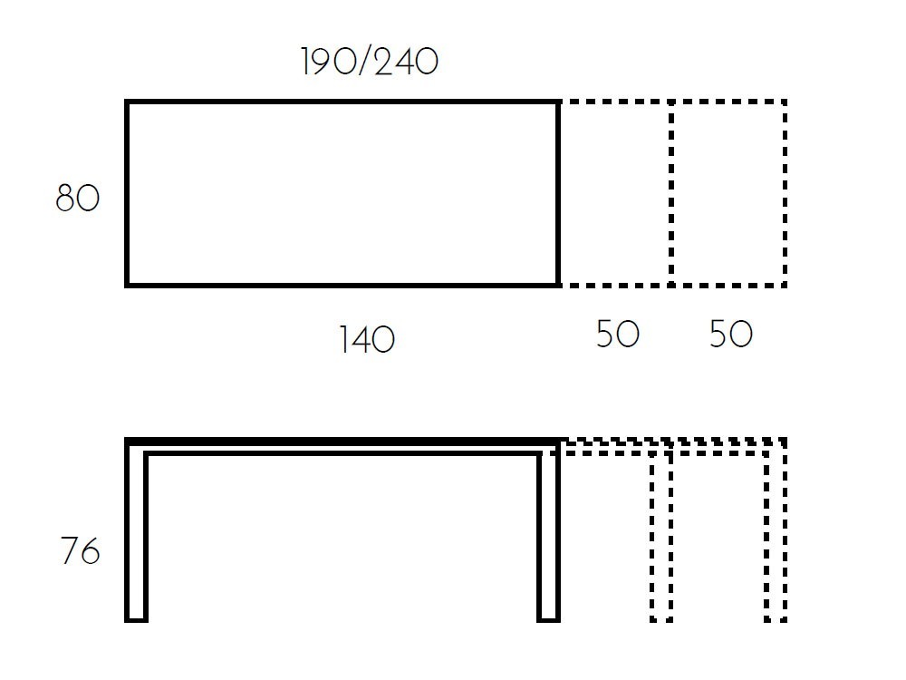 Mesa de comedor extensible Urban cristal de Ramiro Tarazona - 18 Mesa de comedor extensible Urban cristal de Ramiro Tarazona - 18