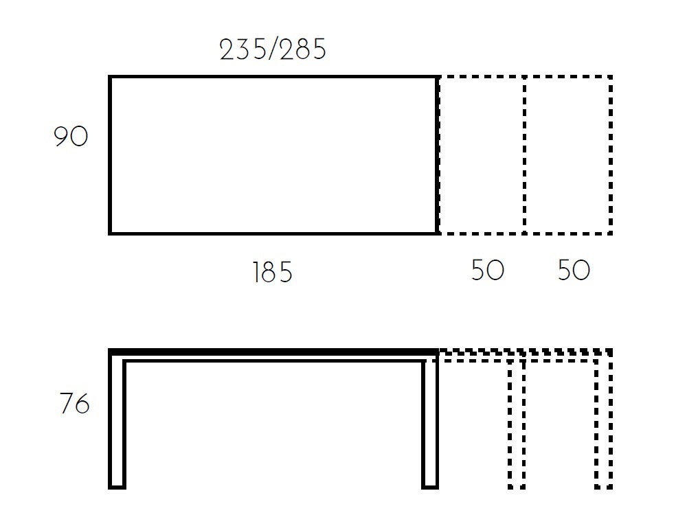 Mesa de comedor extensible Urban cristal de Ramiro Tarazona - 23 Mesa de comedor extensible Urban cristal de Ramiro Tarazona - 23
