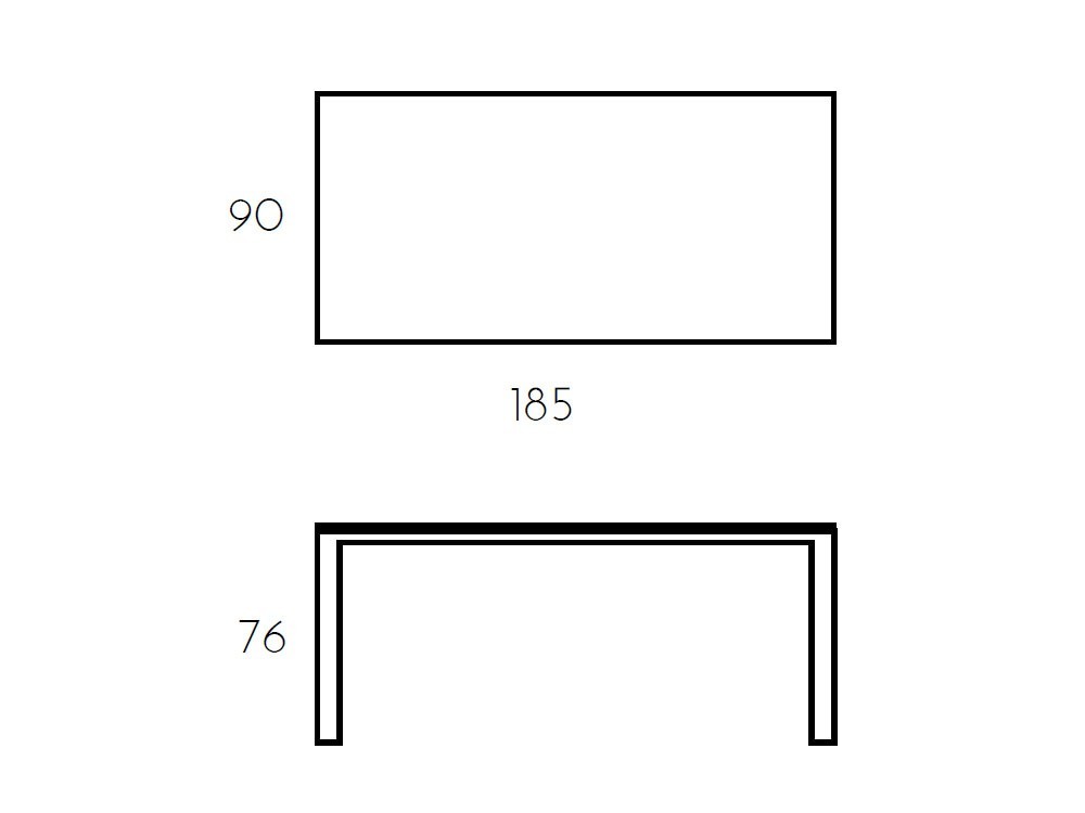 Mesa de comedor fija Urban cristal de Ramiro Tarazona - 12