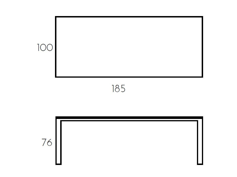 Mesa de comedor fija Urban cristal de Ramiro Tarazona - 13