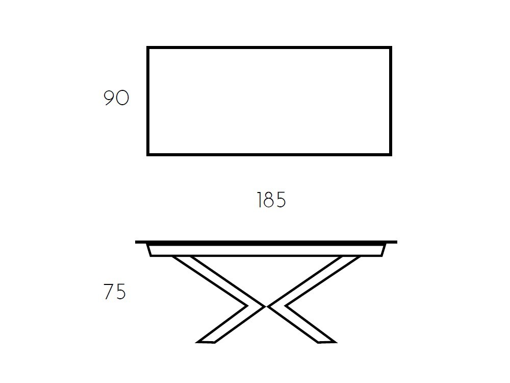 Mesa de comedor fija Motion Porcelánico de Ramiro Tarazona - 3