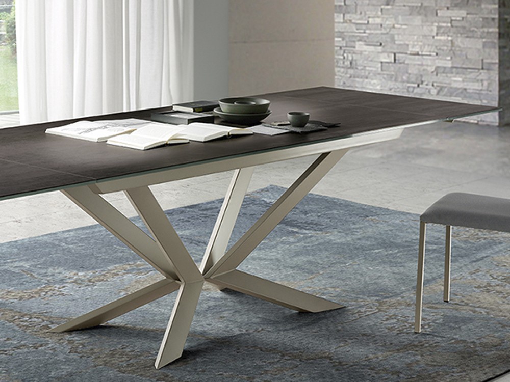 Mesa de comedor fija Motion Porcelánico de Ramiro Tarazona - 2