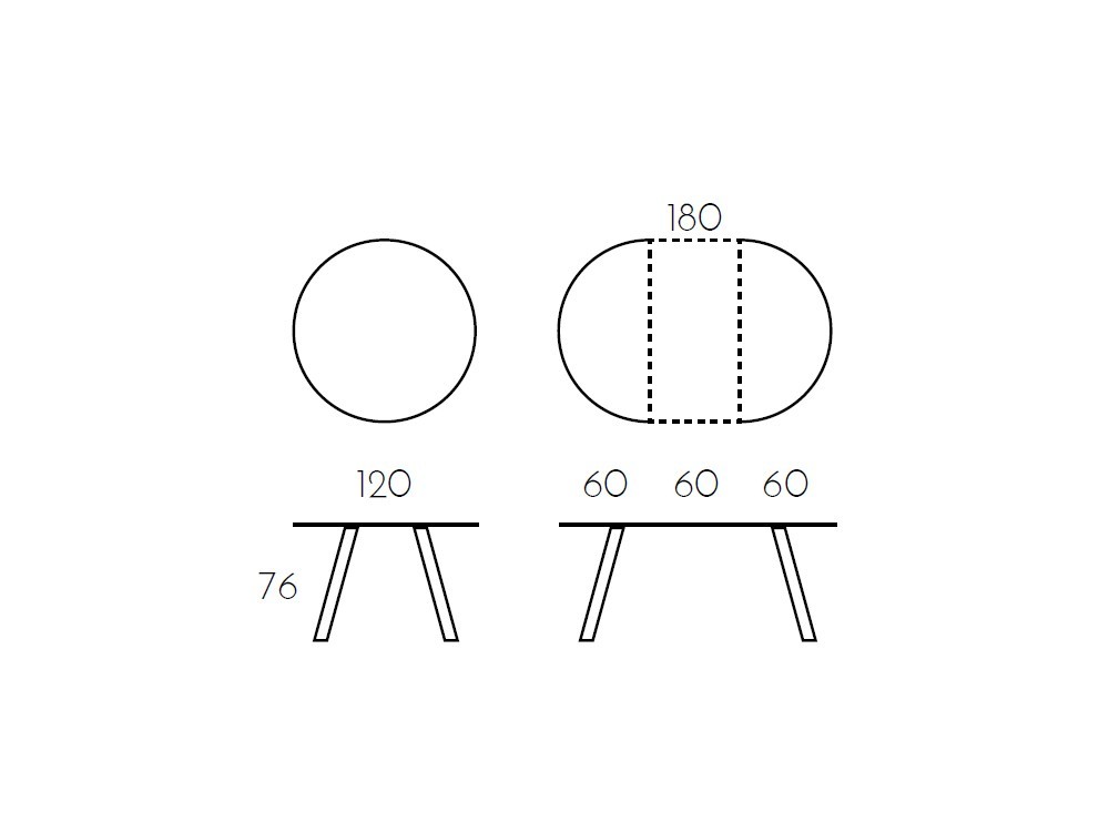Mesa Redonda Extensible Boheme Ramiro Tarazona - 6 Mesa Redonda Extensible Boheme Ramiro Tarazona - 6