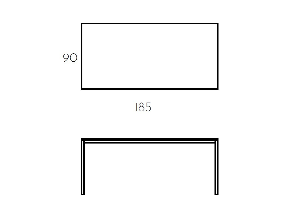Mesa fija Line cristal de Ramiro Tarazona - 12
