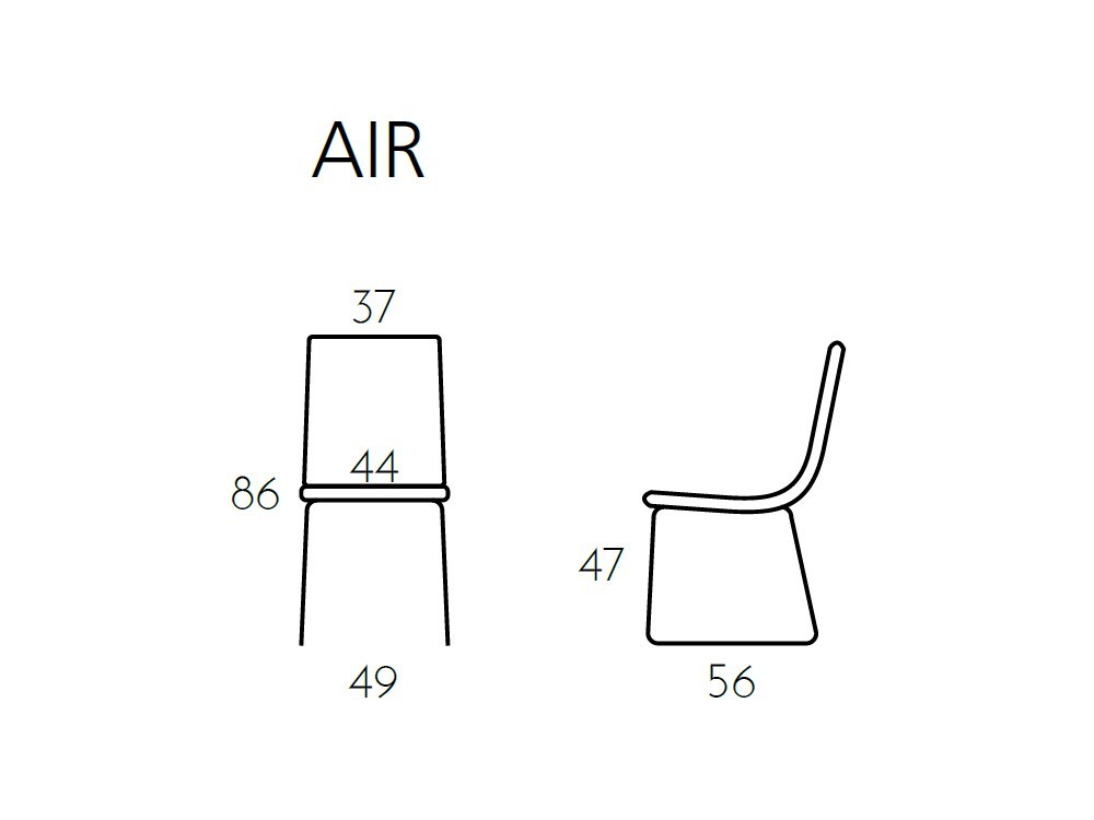Silla de comedor tapizada Air de Ramiro Tarazona - 7