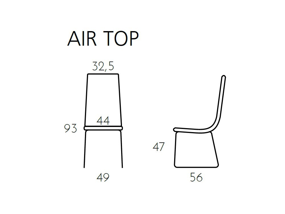 Silla de comedor con respaldo alto tapizada Air Top de Ramiro Tarazona - 3