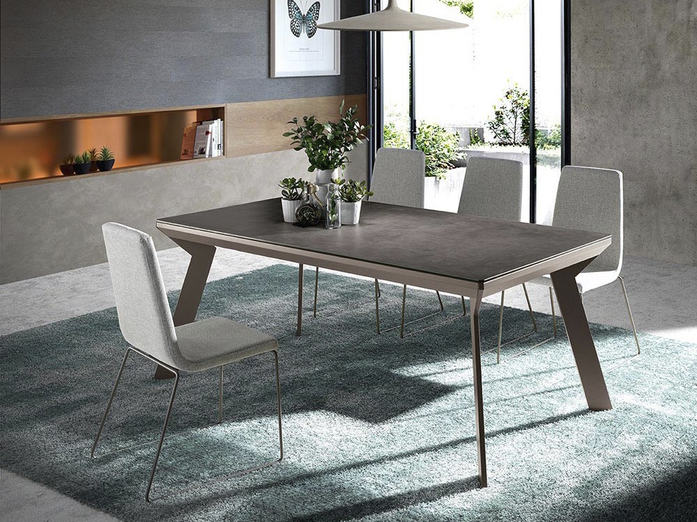 Silla de comedor con respaldo alto tapizada Air Top de Ramiro Tarazona - 2