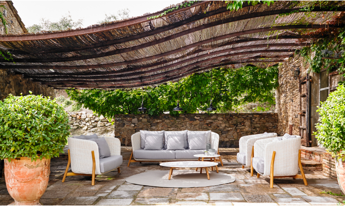 Conjunto de salón de exterior