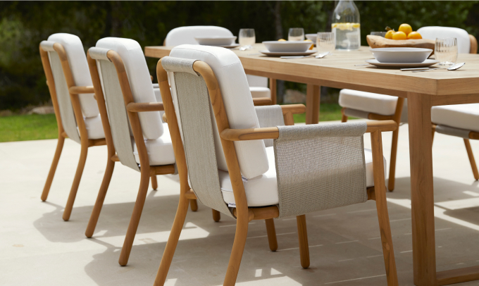 Sillas de exterior de madera